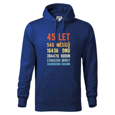 Narozeniny 45 přepočet času