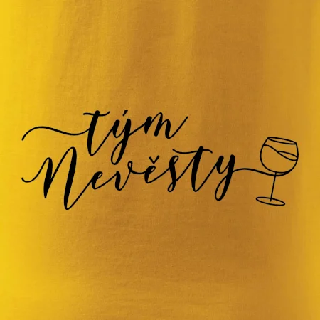 Tým nevěsty červené víno
