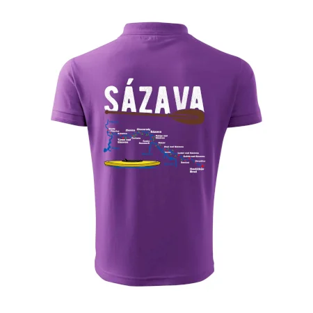 Mapa řeky Sázavy