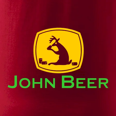 John Beer jelen s pivem