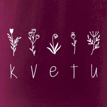 Kvetu - Nápis s květinami