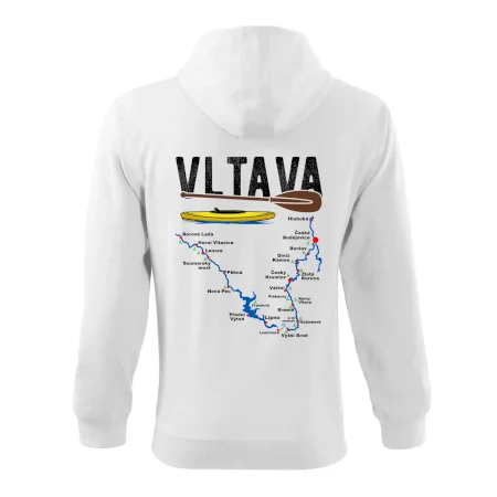 Mapa řeky Vltavy