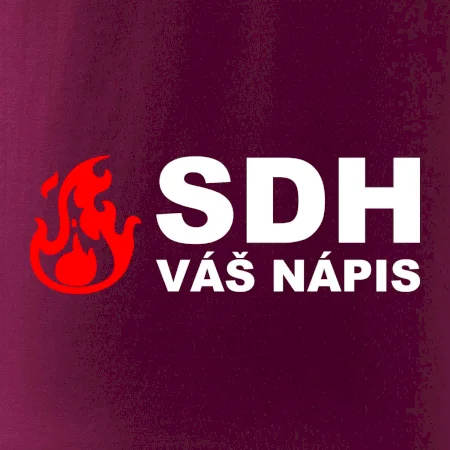 SDH nápis (oheň, název sboru - vlastní nápis)