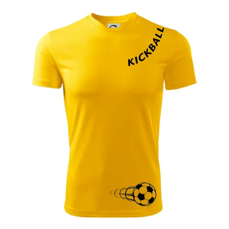 Kickball nápis šikmo