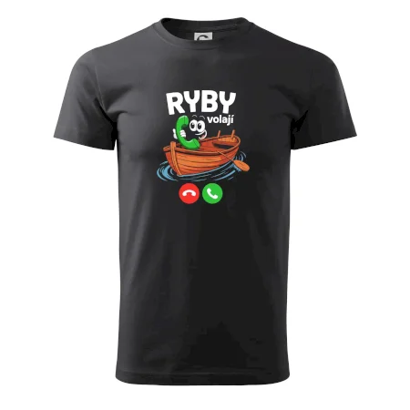 Karikatura ryby volají