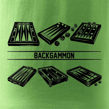 Backgammon černý set