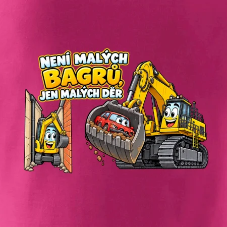 Není malých bagrů jen malých děr