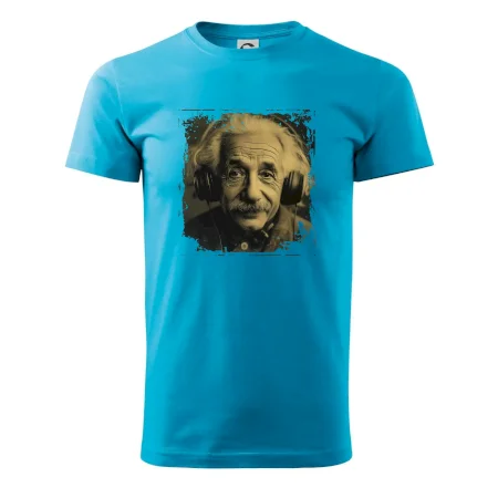 Albert se sluchátky