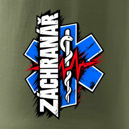 Záchranář s křivkou  a hvězdou