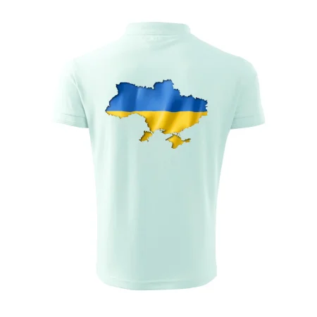 Ukrajina vlajka mapa