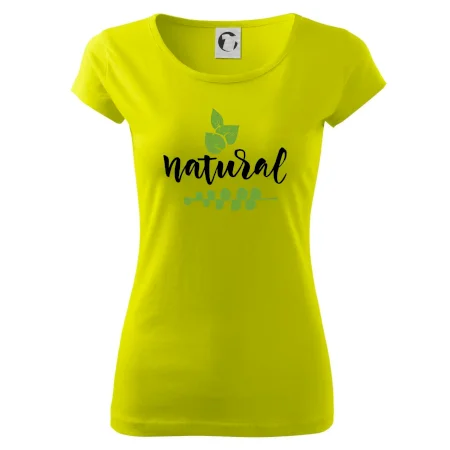 Natural - nápis v listech