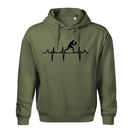 EKG stolní tenista stojící
