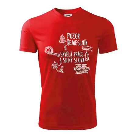 Pozor řemeslník skvělá práce silný slova