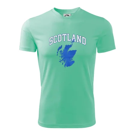 Scotland nápis s mapou