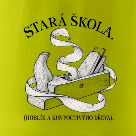 Stará škola hoblík a kus poctivýho dřeva
