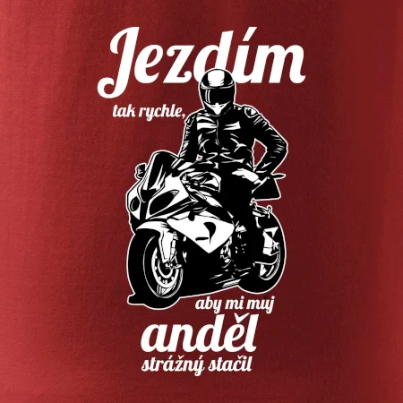 Silniční motorka - jezdím tak rychle, aby mi můj anděl strážný stačil