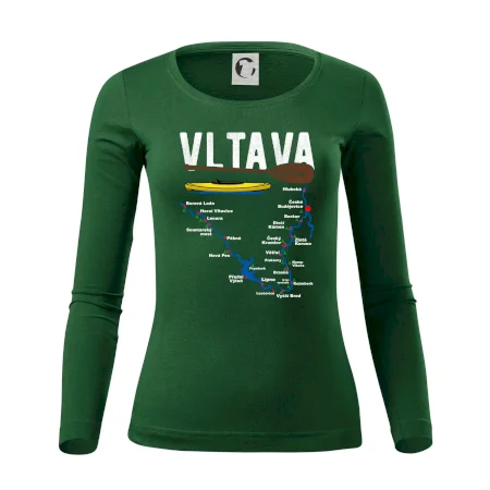 Mapa řeky Vltavy