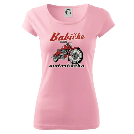 Babička motorkářka