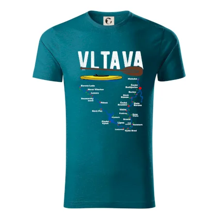 Mapa řeky Vltavy