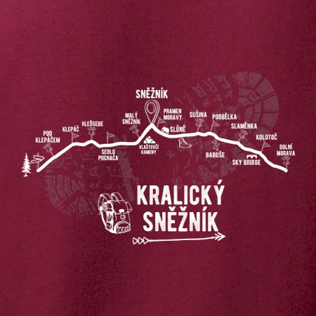 Profil kopců - Kralický Sněžník