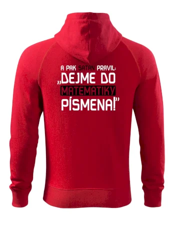 A pak satan pravil dejme do matematiky písmena