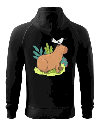 Kapybara a ptáček