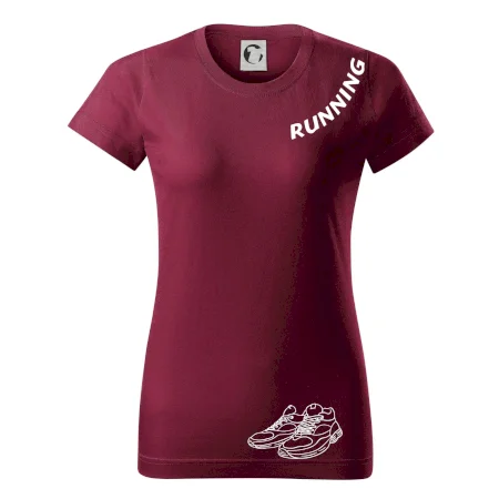 Running nápis šikmo