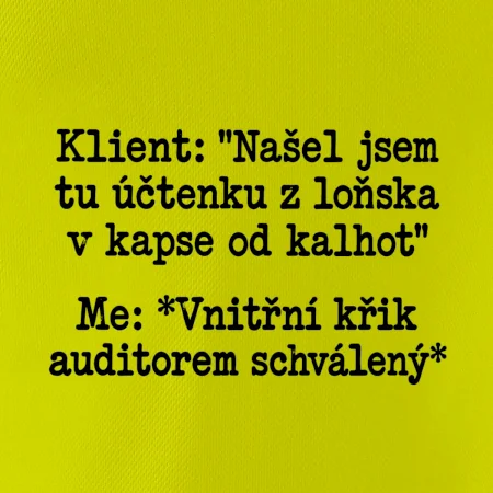 Klient a vnitřní auditorský křik