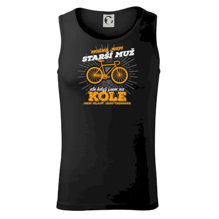 Starší muž - cyklista silniční kolo