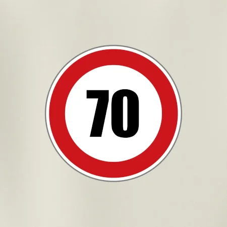 Dopravní značka - omezení rychlosti 70