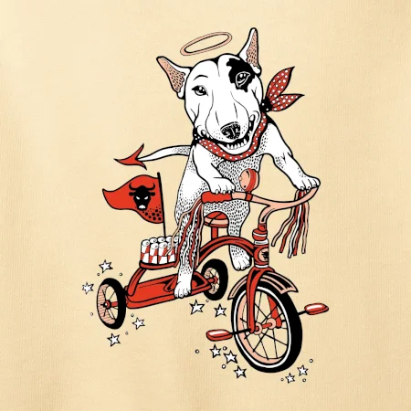 Bull terier anděl (Pecka design)