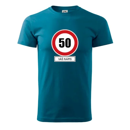 Dopravní značka - rychlost 50 - váš nápis