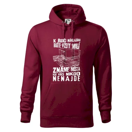 K řidiči náklaďáku buďte vždy milý