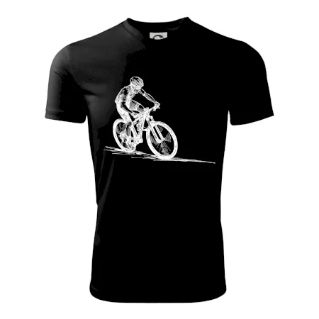 MTB kreslený cyklista