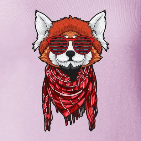 Červená panda hipster