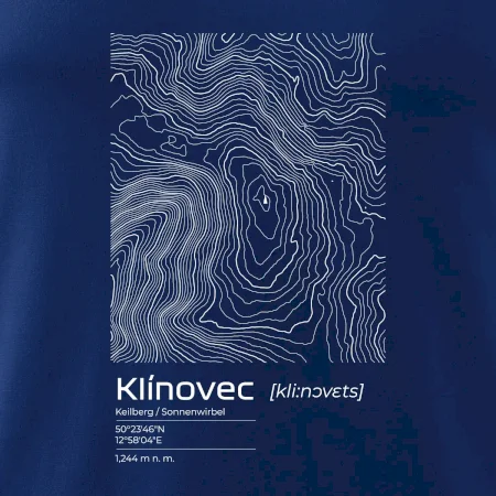 Klínovec - vrstevnice v obdélníku