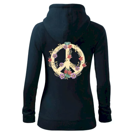 Peace symbol pískový