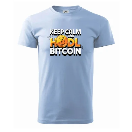 3D nápis Keep Calm and HODL Bitcoin
