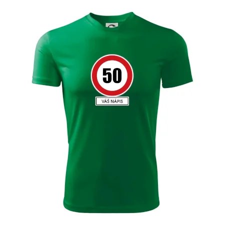 Dopravní značka - rychlost 50 - váš nápis