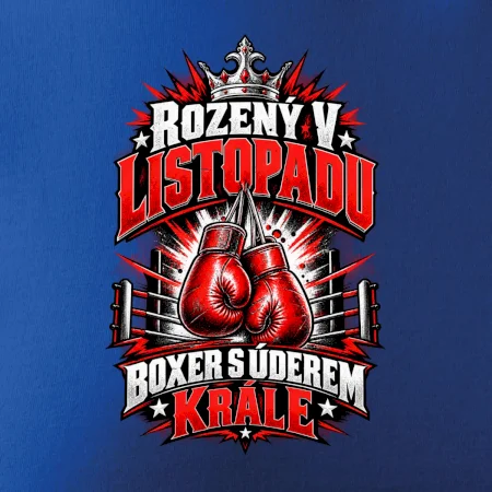 Listopadový boxer s úderem krále