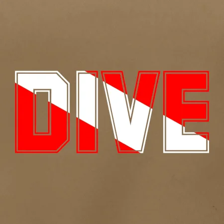 Dive nápis vlajka