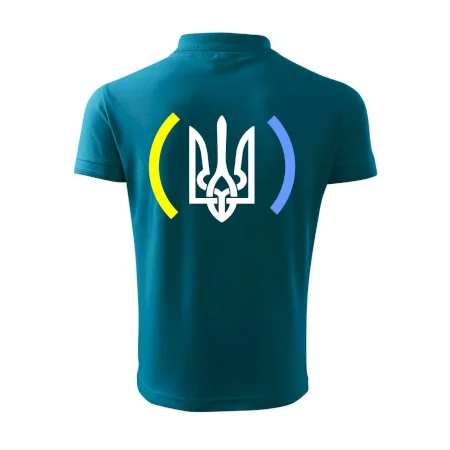 Ukrajina trojzubec s barvami