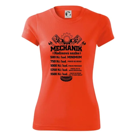 Mechanik - hodinová sazba