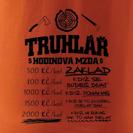 Hodinová mzda truhlář