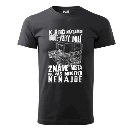 K řidiči náklaďáku buďte vždy milý