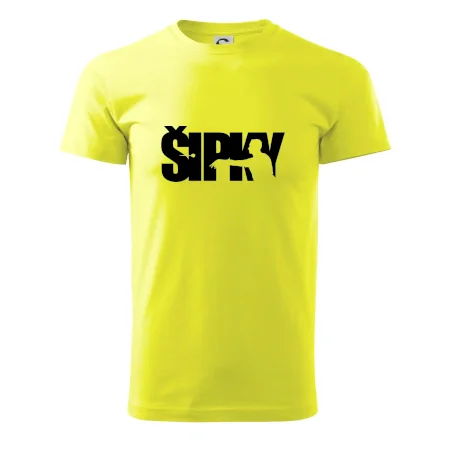 Šipky - nápis se šipkařem