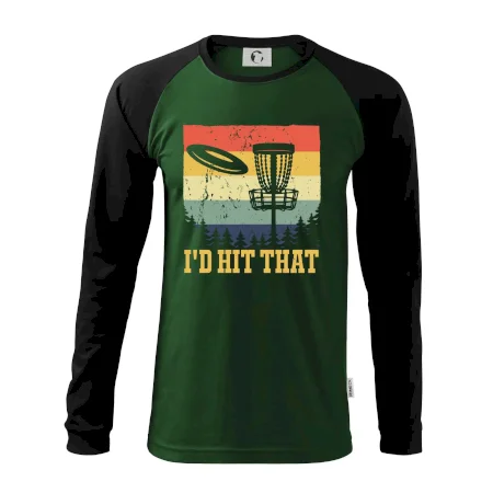 Disc golf player retro vintage