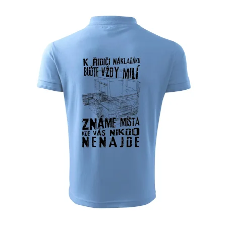 K řidiči náklaďáku buďte vždy milý