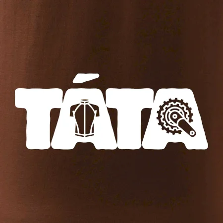Táta nápis - cyklista