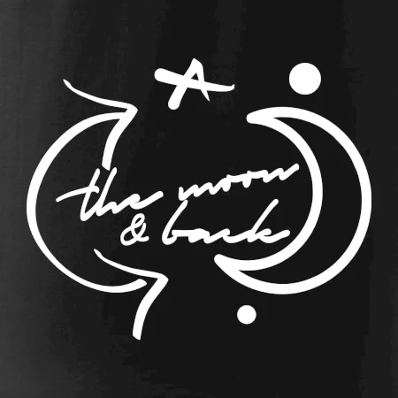 The moon and back